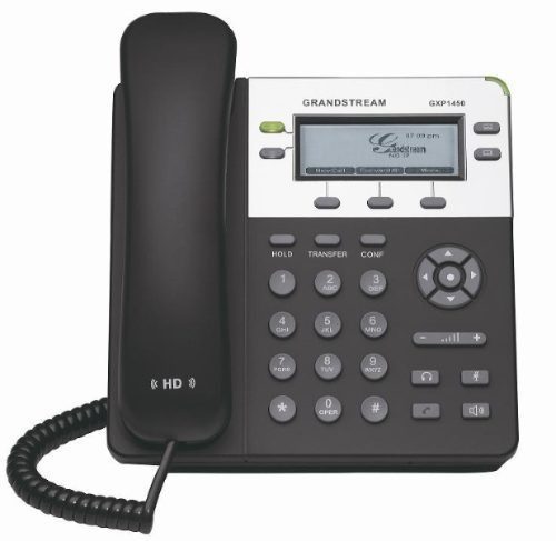 Grandstream GXP 1450 - Telfono IP bsico CON Pantalla, 2 cuentas SIP