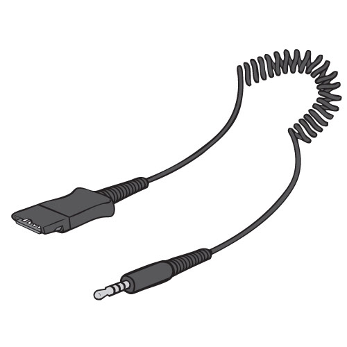 Cable espiga de 2.5mm para las diademas AN960 y AN961