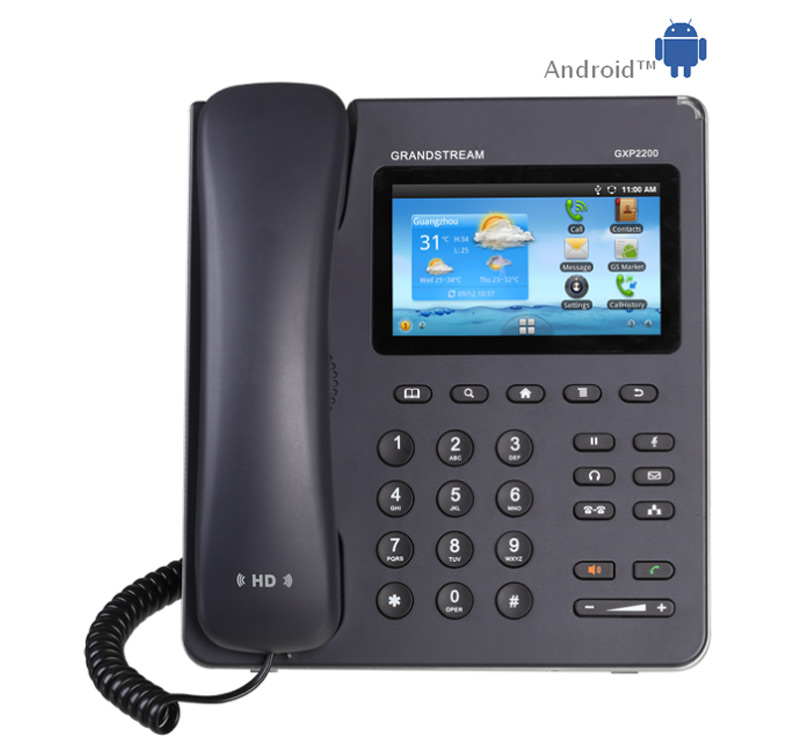 Grandstream GXP 2200 - Telfono IP avanzado HD Sistema Operativo Android
